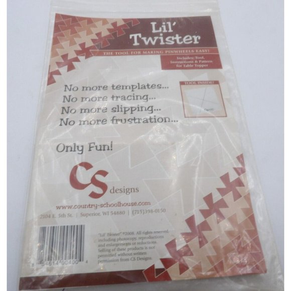 Lil' Twister Tool CS Designs ©2008 Making Pinwheels Easy - Picture 1 of 3